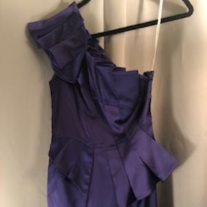 Outstanding Off-the-Shoulder Purple Satin Formal